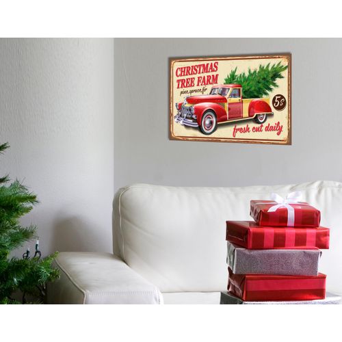 4067437340563 - Metallbild QUEENCE Christmas Tree Farm Bilder Gr B H 45 cm x 30 cm Metallbild Hochformat 1 St bunt (beige grün rot) Metallbilder Stahlschilder 4067437340563 - Metallbild QUEENCE Christmas Tree Farm Bilder Gr B H 45 cm x 30 cm Metallbild Hochformat 1 St bunt (beige grün rot) Metallbilder Stahlschilder