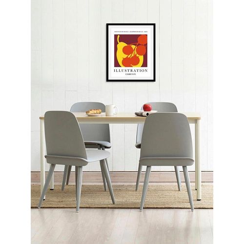 4067437333510 - Bild QUEENCE Eliott Bilder Gr B H 30 cm x 40 cm Wandbild Hochformat 1 St gelb (gelb rot) Kunstdrucke gerahmt