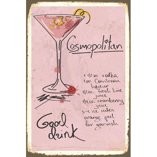 4049009865650 - Metallbild »Cosmopolitan« Sprüche-Schriftzug-Sprüche-Sprüche & Texte-Getränke (1 St) Stahlschild Blechschild Rezept Cocktail rosa Wanddeko 4049009865650 - Metallbild »Cosmopolitan« Sprüche-Schriftzug-Sprüche-Sprüche & Texte-Getränke (1 St) Stahlschild Blechschild Rezept Cocktail rosa Wanddeko