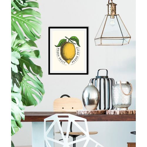 4067437333695 - Bild QUEENCE Erox Bilder Gr B H 30 cm x 40 cm Wandbild Hochformat 1 St gelb Kunstdrucke gerahmt