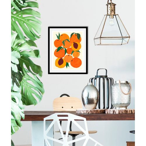 4067437334364 - Bild QUEENCE Finn Bilder Gr B H 40 cm x 50 cm Wandbild Hochformat 1 St orange Kunstdrucke gerahmt