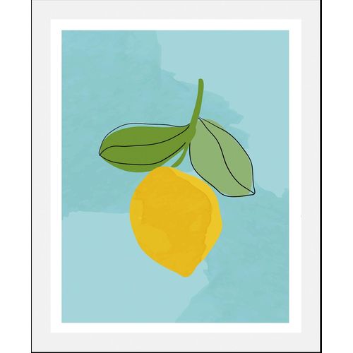 4067437336986 - Bild QUEENCE Fuego Bilder Gr B H 50 cm x 70 cm Wandbild Hochformat 1 St bunt (grün gelb blau) Kunstdrucke gerahmt