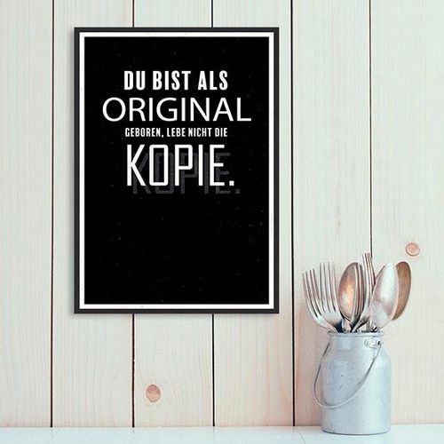 4067437342994 - Metallbild QUEENCE Kopie Bilder Gr B H 30 cm x 45 cm Metallbild Schriftzüge Hochformat 1 St weiß Metallbilder Stahlschilder