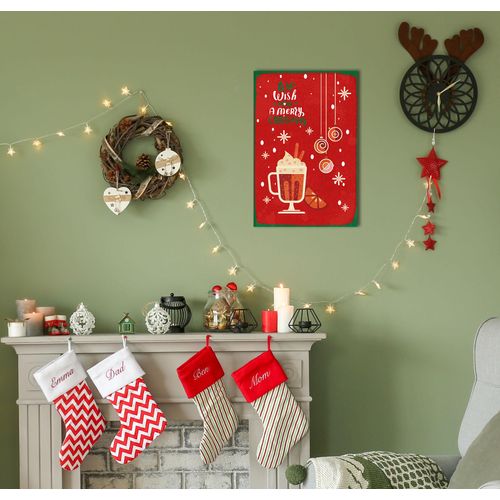 4067437340600 - Metallbild »We Wish You A Merry Christmas« Schriftzüge-Schriftzug-Sprüche-Sprüche & Texte-Weihnachten-Schneeflocken-Getränke (1 St) Stahlschilder
