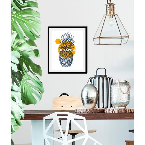 4067437333787 - Bild »Pineapple« Obst-Obst Bilder-Ananas-Kunst-Abstrakt-Essen-Lebensmittel-Schriftzug (1 St) gerahmt 4067437333787 - Bild »Pineapple« Obst-Obst Bilder-Ananas-Kunst-Abstrakt-Essen-Lebensmittel-Schriftzug (1 St) gerahmt