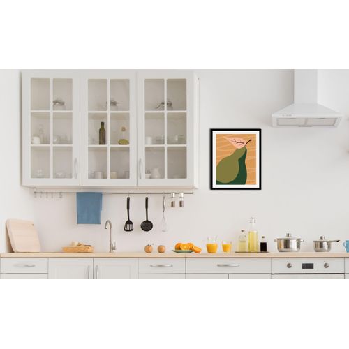 4067437335118 - Bild QUEENCE Freya Bilder Gr B H 40 cm x 50 cm Wandbild Hochformat 1 St grün Kunstdrucke gerahmt