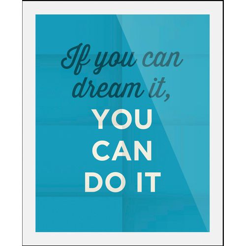 4067437346633 - Bild QUEENCE You can do it Bilder Gr B H 30 cm x 40 cm Wandbild Schriftzüge Hochformat 1 St schwarz Kunstdrucke gerahmt