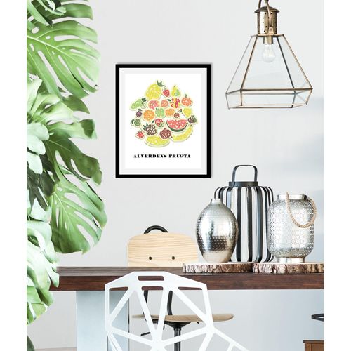 4067437333664 - Bild QUEENCE Estrupi Bilder Gr B H 30 cm x 40 cm Wandbild Hochformat 1 St bunt (rot gelb grün) Kunstdrucke gerahmt