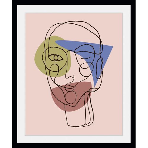 4049009844747 - Bild QUEENCE Pastella Bilder Gr B H 30 cm x 40 cm Wandbild Abstrakt Hochformat 1 St rosa Bild Kunstdruck Bilder mit Rahmen