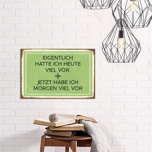 4067437340785 - Metallbild QUEENCE Viel vor Bilder Gr B H 45 cm x 30 cm Metallbild Schriftzüge Querformat 1 St schwarz Metallbilder Stahlschilder 4067437340785 - Metallbild QUEENCE Viel vor Bilder Gr B H 45 cm x 30 cm Metallbild Schriftzüge Querformat 1 St schwarz Metallbilder Stahlschilder