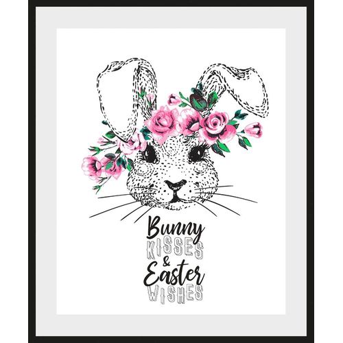 4049009864868 - Bild QUEENCE Aico Bilder Gr B H 40 cm x 50 cm Wandbild Hase Hochformat 1 St rosa Kunstdrucke mit Rahmen schwarz 4049009864868 - Bild QUEENCE Aico Bilder Gr B H 40 cm x 50 cm Wandbild Hase Hochformat 1 St rosa Kunstdrucke mit Rahmen schwarz