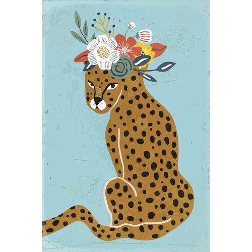 4049009865667 - Metallbild QUEENCE Leopard Bilder Gr B H 45 cm x 30 cm Metallbild Sprüche Hochformat 1 St gelb Metallbilder