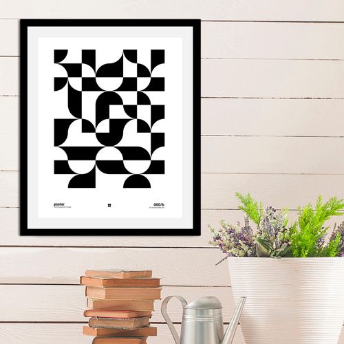4067437345445 - Bild QUEENCE Checkers schwarz (farbe rahmen schwarz farbe bild(er) schwarz) B50cm H70cm Acrylglas Papier Holz Bilder gerahmt 4067437345445 - Bild QUEENCE Checkers schwarz (farbe rahmen schwarz farbe bild(er) schwarz) B50cm H70cm Acrylglas Papier Holz Bilder gerahmt