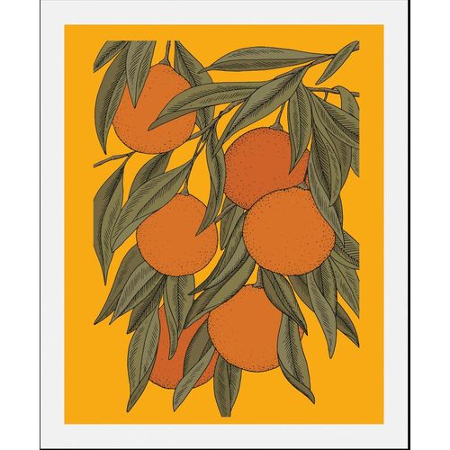 4067437336030 - Bild QUEENCE Fae Bilder Gr B H 30 cm x 40 cm Wandbild Hochformat 1 St orange (orange grün) Kunstdrucke gerahmt