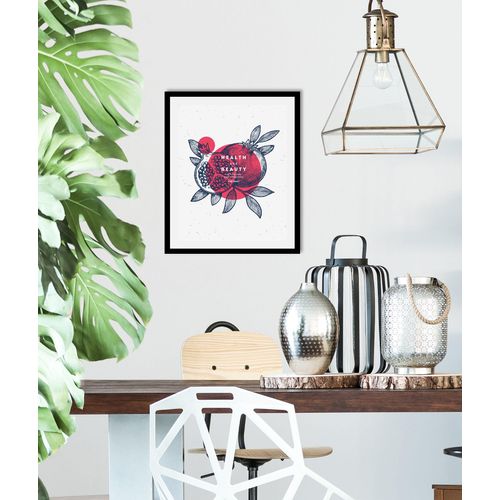 4067437333732 - Bild QUEENCE Eslan Bilder Gr B H 40 cm x 50 cm Wandbild Hochformat 1 St rot Kunstdrucke gerahmt