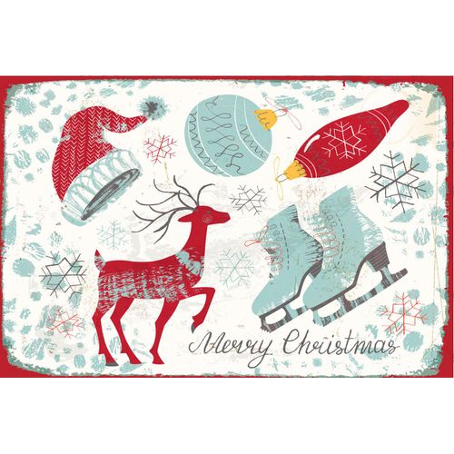 4067437338577 - Metallbild QUEENCE Christmas Essentials Bilder Gr B H 30 cm x 45 cm Metallbild Hochformat 1 St rot Metallbilder Stahlschilder