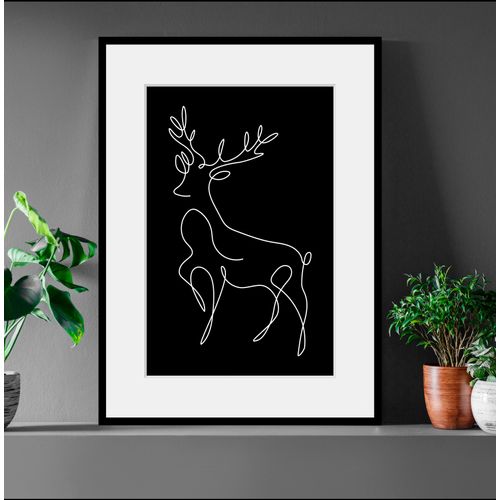 4049009841456 - Bild QUEENCE Walter Bilder Gr B H 40 cm x 50 cm Wandbild Hochformat 1 St schwarz Bild Kunstdruck Bilder mit Rahmen