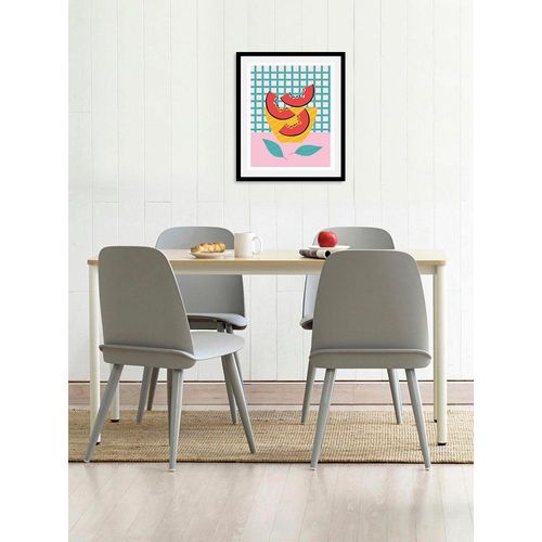 4067437334999 - Bild QUEENCE Findus Bilder Gr B H 40 cm x 50 cm Wandbild Hochformat 1 St bunt (gelb rot blau) Kunstdrucke gerahmt