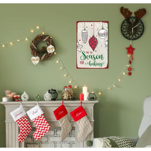 4067437338300 - Metallbild QUEENCE Baking Season Bilder Gr B H 30 cm x 45 cm Metallbild Hochformat 1 St rot Metallbilder Stahlschilder
