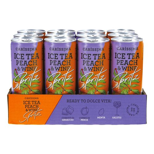 4002547178835 - Carissima Ice Tea Peach & Wine 55 % vol 025 L 12er Pack