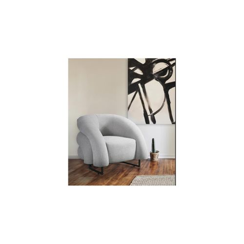 4058166314512 - HOME DELUXE Sessel MACA Samtgewebe Grau
