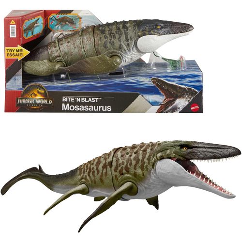 0194735270620 - Jurassic World Rebirth Biten Blast Mosasaurus Spielfigur 0194735270620 - Jurassic World Rebirth Biten Blast Mosasaurus Spielfigur