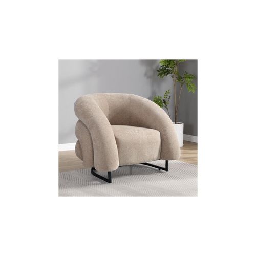 4058166314505 - HOME DELUXE Sessel MACA Samtgewebe Beige 4058166314505 - HOME DELUXE Sessel MACA Samtgewebe Beige