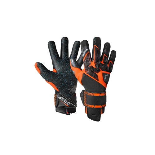 4060485567401 - Torwarthandschuhe REUSCH Attrakt Fusion Carbon 3D Damen Gr 105 orange (schwarz orange) 9% Polyurethan 4% Polyamid 26% Polyester 61% Elastodien mehrfarbig Sportlich Handschuhe mit Evolution Negative Cut