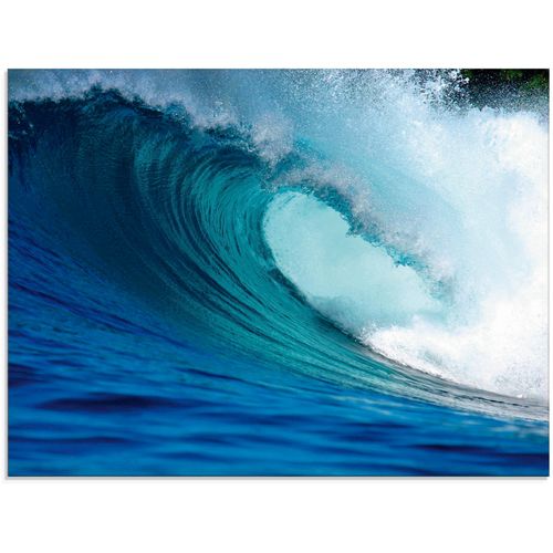 4058661796011 - Glasbild ARTLAND Blaue Surfwelle Bilder Gr B H 80 cm x 60 cm Glasbild Küste 1 St blau Glasbilder in verschiedenen Größen 4058661796011 - Glasbild ARTLAND Blaue Surfwelle Bilder Gr B H 80 cm x 60 cm Glasbild Küste 1 St blau Glasbilder in verschiedenen Größen