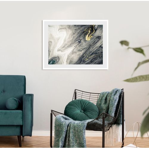 4049009915898 - Bild QUEENCE Donata grau (farbe rahmen weiß farbe bild(er) grau) B50cm H40cm Acrylglas Papier Holz Bilder Marmor Abstrakt gerahmt 4049009915898 - Bild QUEENCE Donata grau (farbe rahmen weiß farbe bild(er) grau) B50cm H40cm Acrylglas Papier Holz Bilder Marmor Abstrakt gerahmt