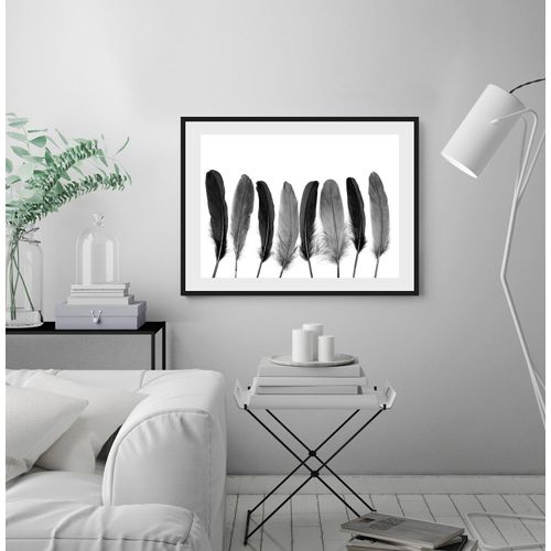 4049009915799 - Bild QUEENCE Carmen grau (farbe rahmen schwarz farbe bild(er) grau) B40cm H30cm Acrylglas Papier Holz Bilder gerahmt Federn 4049009915799 - Bild QUEENCE Carmen grau (farbe rahmen schwarz farbe bild(er) grau) B40cm H30cm Acrylglas Papier Holz Bilder gerahmt Federn