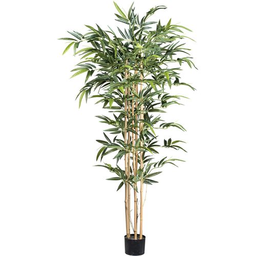 4064118182108 - Kunstbaum CREATIV GREEN Bambus grün Kunstpflanzen H 150cm mit echten Bambusstäben H150cm 4064118182108 - Kunstbaum CREATIV GREEN Bambus grün Kunstpflanzen H 150cm mit echten Bambusstäben H150cm
