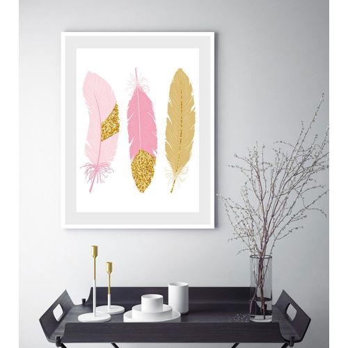 4049009896807 - Bild QUEENCE Maja Bilder Gr B H 30 cm x 40 cm Wandbild Federn Hochformat rosegold (gold rosa) Kunstdrucke Federn gerahmt 4049009896807 - Bild QUEENCE Maja Bilder Gr B H 30 cm x 40 cm Wandbild Federn Hochformat rosegold (gold rosa) Kunstdrucke Federn gerahmt
