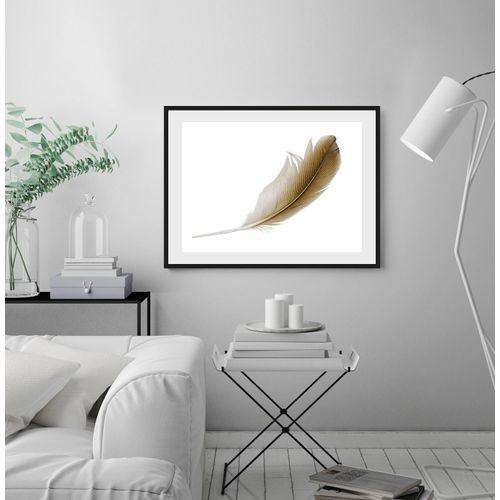 4049009915492 - Bild QUEENCE Malena Bilder Gr B H 40 cm x 30 cm Wandbild Federn Querformat goldfarben (schwarz) Kunstdrucke gerahmt Federn 4049009915492 - Bild QUEENCE Malena Bilder Gr B H 40 cm x 30 cm Wandbild Federn Querformat goldfarben (schwarz) Kunstdrucke gerahmt Federn