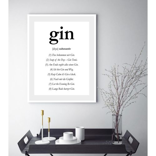4049009896234 - Bild QUEENCE gin Bilder Gr B H 30 cm x 40 cm Wandbild Sprüche & Texte Hochformat schwarz-weiß (weiß schwarz) Kunstdrucke Spruch gerahmt 4049009896234 - Bild QUEENCE gin Bilder Gr B H 30 cm x 40 cm Wandbild Sprüche & Texte Hochformat schwarz-weiß (weiß schwarz) Kunstdrucke Spruch gerahmt