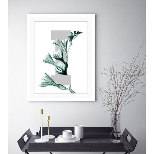 4049009913368 - Bild QUEENCE I-Flower Bilder Gr B H 30 cm x 40 cm Wandbild Buchstaben Hochformat grün (grau dunkelgrün) Kunstdrucke Blume gerahmt Blätter 4049009913368 - Bild QUEENCE I-Flower Bilder Gr B H 30 cm x 40 cm Wandbild Buchstaben Hochformat grün (grau dunkelgrün) Kunstdrucke Blume gerahmt Blätter