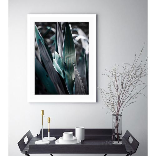 4049009900290 - Bild QUEENCE Bob Bilder Gr B H 30 cm x 40 cm Wandbild Blätter Hochformat grün (weiß) Kunstdrucke gerahmt Blätter 4049009900290 - Bild QUEENCE Bob Bilder Gr B H 30 cm x 40 cm Wandbild Blätter Hochformat grün (weiß) Kunstdrucke gerahmt Blätter