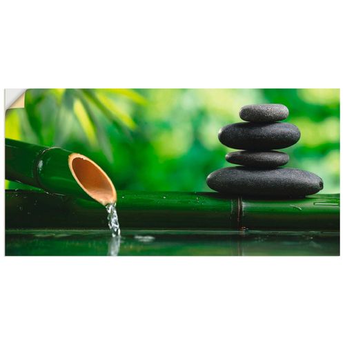4062144489093 - Wandbild ARTLAND Bambusbrunnen und Zen-Stein Bilder Gr B H 100 cm x 50 cm Wandaufkleber - Vinyl Zen Querformat 1 St grün Bild Leinwandbild Kunstdrucke Bilder als Alubild Leinwandbild Wandaufkleber oder Poster in versch Größen 4062144489093 - Wandbild ARTLAND Bambusbrunnen und Zen-Stein Bilder Gr B H 100 cm x 50 cm Wandaufkleber - Vinyl Zen Querformat 1 St grün Bild Leinwandbild Kunstdrucke Bilder als Alubild Leinwandbild Wandaufkleber oder Poster in versch Größen