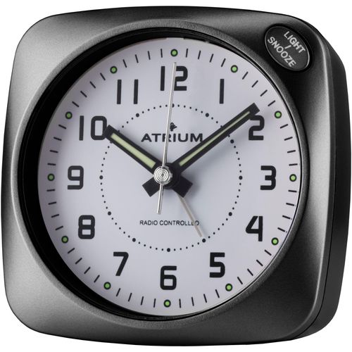 4037921042792 - Funkwecker ATRIUM schwarz Wecker Quarzwecker schleichende Sekunde Schlafzimmer Snooze 4037921042792 - Funkwecker ATRIUM schwarz Wecker Quarzwecker schleichende Sekunde Schlafzimmer Snooze