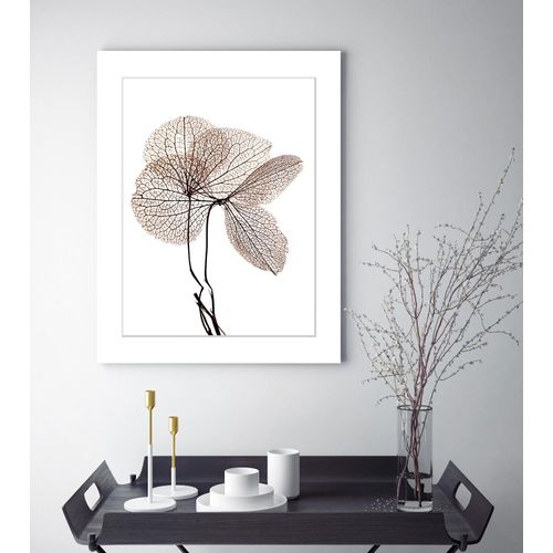 4049009897385 - Bild QUEENCE Annabell Bilder Gr B H 30 cm x 40 cm Wandbild Blumen Hochformat beige (weiß) Kunstdrucke Blumen gerahmt