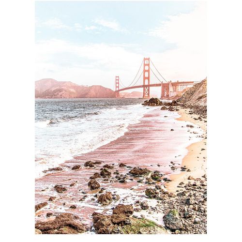 4055065176654 - Wandbild »Golden Gate« (1 St) Deutsches Premium-Poster Fotopapier mit seidenmatter Oberfläche und hoher Lichtbeständigkeit Für fotorealistische Drucke mit gestochen scharfen Details und hervorragender Farbbrillanz