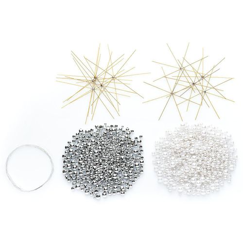 4058896086161 - Drahtsterne-Set weiß-silber 10 Sterne