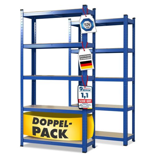 4066088893282 - karatcommercial Schwerlastregal Lakota Traglast bis 1250 kg Individuell einsetzbar Blau 4066088893282 - karatcommercial Schwerlastregal Lakota Traglast bis 1250 kg Individuell einsetzbar Blau