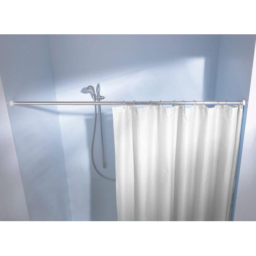 4004478113718 - Federstange für Duschvorhang 125 - 220 cm   ø 21 cm   weiß Befestigung für Duschvorhänge - Kleine Wolke