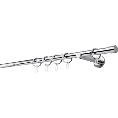 4066866113564 - Gardinenstange MYDECO 20mm Cap Wandträger 12 cm Gardinenstangen Gr L 330 cm 1 läufig grau (chromfarben) Gardinenstangen Wandmontage 4066866113564 - Gardinenstange MYDECO 20mm Cap Wandträger 12 cm Gardinenstangen Gr L 330 cm 1 läufig grau (chromfarben) Gardinenstangen Wandmontage