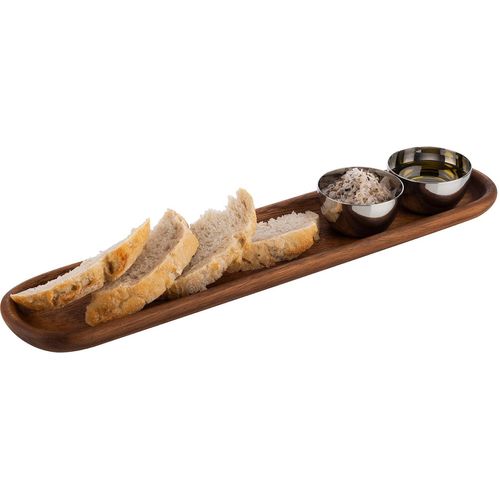 4004133007925 - Tablett Tabletts Gr B L 8 cm x 37 cm braun Serviertabletts geölt Länge 37 cm 4004133007925 - Tablett Tabletts Gr B L 8 cm x 37 cm braun Serviertabletts geölt Länge 37 cm