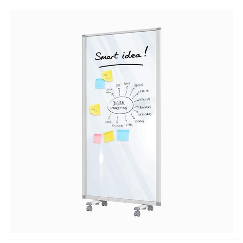 4066088609326 - Floordirekt - Mobile Trennwand Präsentationsboard Transparent 1-teilig 90 x 180 cm - Transparent 4066088609326 - Floordirekt - Mobile Trennwand Präsentationsboard Transparent 1-teilig 90 x 180 cm - Transparent
