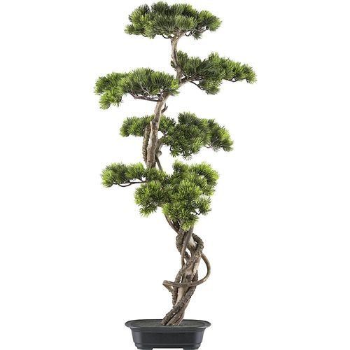 4064118188599 - Künstliche Pflanze Bonsai Kiefer Kunststoffschale Höhe 900 mm