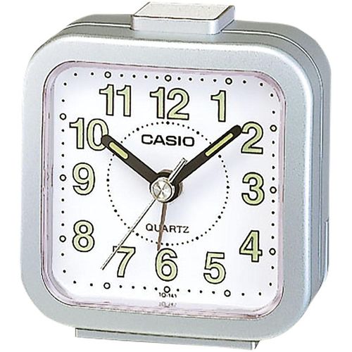 4971850595489 - Quarzwecker CASIO silber (silberfarben) Wecker Wecker Reisewecker Leuchtzeiger Geschenkidee Schlafzimmer 4971850595489 - Quarzwecker CASIO silber (silberfarben) Wecker Wecker Reisewecker Leuchtzeiger Geschenkidee Schlafzimmer