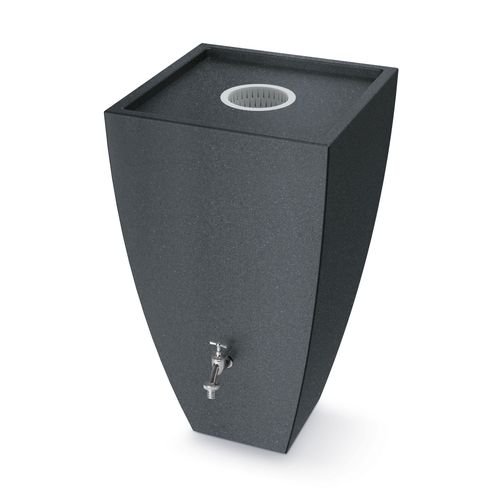 5905197581002 - Regenwassertank Modena grau (anthrazit) B69cm H1215cm T69cm Polyethylen Regentonnen